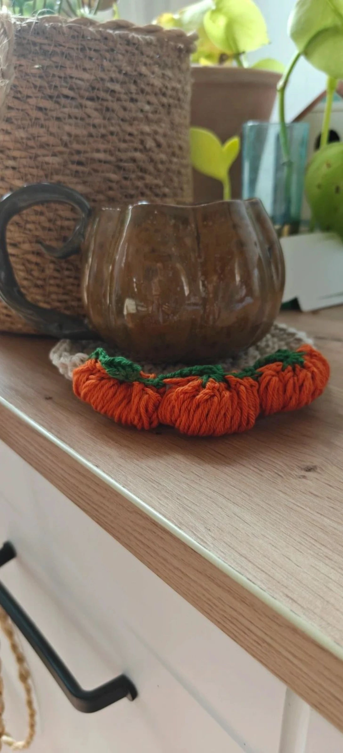 Sobremesa "Abóboras" de crochê – Estilo Outono / Cottagecore – photo 3